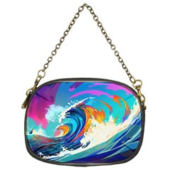 Tsunami Waves Ocean Sea Nautical Nature Water Art Chain Purse (One Side)