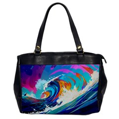 Tsunami Waves Ocean Sea Nautical Nature Water Art Oversize Office Handbag