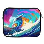 Tsunami Waves Ocean Sea Nautical Nature Water Art Apple iPad 2/3/4 Zipper Cases Front