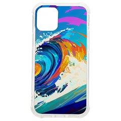 Tsunami Waves Ocean Sea Nautical Nature Water Art Iphone 12 Mini Tpu Uv Print Case	