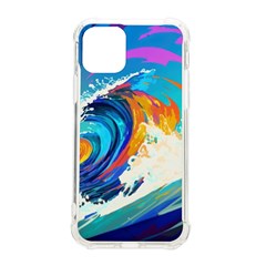 Tsunami Waves Ocean Sea Nautical Nature Water Art Iphone 11 Pro 5 8 Inch Tpu Uv Print Case by Jancukart