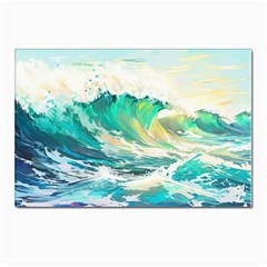 Waves Ocean Sea Tsunami Nautical 90 Postcards 5  X 7  (pkg Of 10) by Jancukart