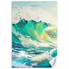 Waves Ocean Sea Tsunami Nautical 90 Canvas 12  X 18  by Jancukart