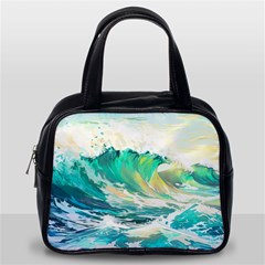 Waves Ocean Sea Tsunami Nautical 90 Classic Handbag (one Side) by Jancukart