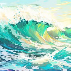 Waves Ocean Sea Tsunami Nautical 90 Play Mat (square) by Jancukart