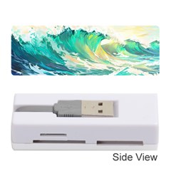 Waves Ocean Sea Tsunami Nautical 90 Memory Card Reader (stick) by Jancukart