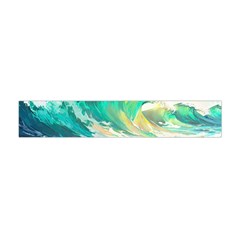 Waves Ocean Sea Tsunami Nautical 90 Premium Plush Fleece Scarf (mini)