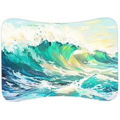 Waves Ocean Sea Tsunami Nautical 90 Velour Seat Head Rest Cushion