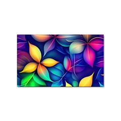 Ai Generated Artwork Leaves Nature Pattern Sticker Rectangular (10 Pack) by Jancukart