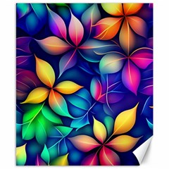 Ai Generated Artwork Leaves Nature Pattern Canvas 8  X 10 