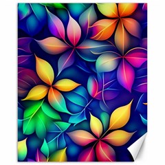 Ai Generated Artwork Leaves Nature Pattern Canvas 16  X 20 