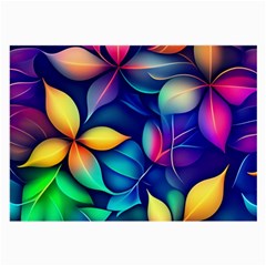 Ai Generated Artwork Leaves Nature Pattern Large Glasses Cloth (2 Sides)