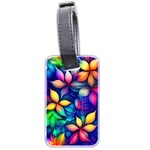 Ai Generated Artwork Leaves Nature Pattern Luggage Tag (two sides) Front