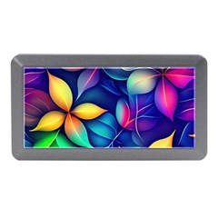 Ai Generated Artwork Leaves Nature Pattern Memory Card Reader (mini)