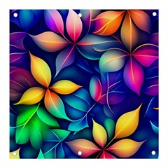 Ai Generated Artwork Leaves Nature Pattern Banner And Sign 3  X 3 