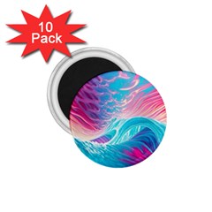 Tsunami Waves Ocean Sea Nautical Nature Water 6 1 75  Magnets (10 Pack)  by Jancukart