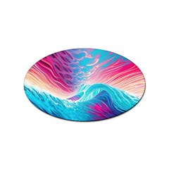 Tsunami Waves Ocean Sea Nautical Nature Water 6 Sticker Oval (100 Pack) by Jancukart