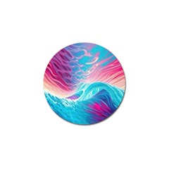 Tsunami Waves Ocean Sea Nautical Nature Water 6 Golf Ball Marker