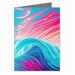 Tsunami Waves Ocean Sea Nautical Nature Water 6 Greeting Cards (Pkg of 8) Left