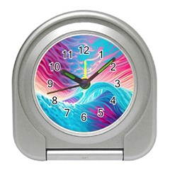 Tsunami Waves Ocean Sea Nautical Nature Water 6 Travel Alarm Clock