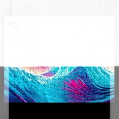 Tsunami Waves Ocean Sea Nautical Nature Water 6 Rectangular Jigsaw Puzzl