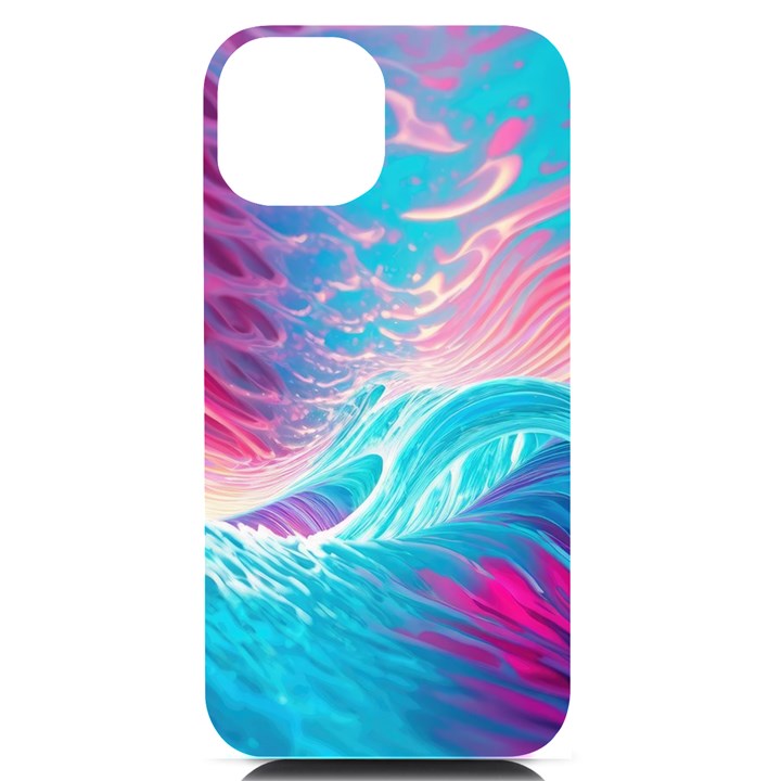 Tsunami Waves Ocean Sea Nautical Nature Water 6 iPhone 14 Black UV Print Case