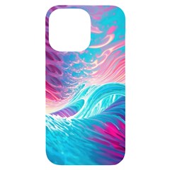 Tsunami Waves Ocean Sea Nautical Nature Water 6 Iphone 14 Pro Max Black Uv Print Case by Jancukart