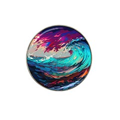 Tsunami Waves Ocean Sea Nautical Nature Water Painting Hat Clip Ball Marker (10 Pack) by Jancukart