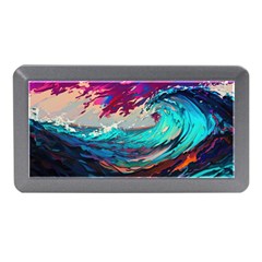 Tsunami Waves Ocean Sea Nautical Nature Water Painting Memory Card Reader (mini) by Jancukart