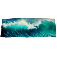 Waves Ocean Sea Tsunami Nautical Blue Body Pillow Case Dakimakura (two Sides) by Jancukart