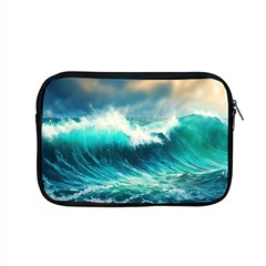 Waves Ocean Sea Tsunami Nautical Blue Apple Macbook Pro 15  Zipper Case