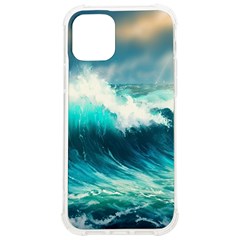 Waves Ocean Sea Tsunami Nautical Blue Iphone 12/12 Pro Tpu Uv Print Case by Jancukart