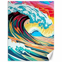 Waves Ocean Sea Tsunami Nautical 8 Canvas 12  X 16 