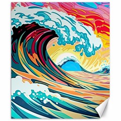 Waves Ocean Sea Tsunami Nautical 8 Canvas 20  X 24  by Jancukart