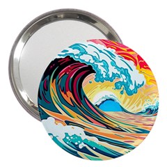 Waves Ocean Sea Tsunami Nautical 8 3  Handbag Mirrors by Jancukart