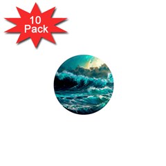 Tsunami Waves Ocean Sea Nautical Nature Water 5 1  Mini Magnet (10 Pack)  by Jancukart