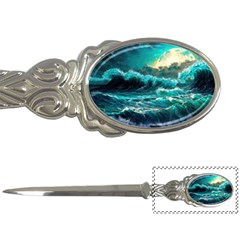 Tsunami Waves Ocean Sea Nautical Nature Water 5 Letter Opener by Jancukart