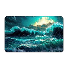 Tsunami Waves Ocean Sea Nautical Nature Water 5 Magnet (rectangular)