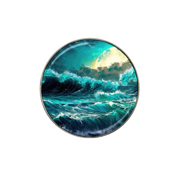 Tsunami Waves Ocean Sea Nautical Nature Water 5 Hat Clip Ball Marker