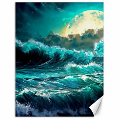 Tsunami Waves Ocean Sea Nautical Nature Water 5 Canvas 12  X 16  by Jancukart