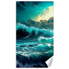 Tsunami Waves Ocean Sea Nautical Nature Water 5 Canvas 40  X 72  by Jancukart