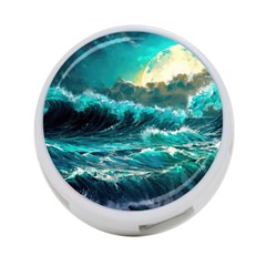 Tsunami Waves Ocean Sea Nautical Nature Water 5 4-port Usb Hub (two Sides) by Jancukart