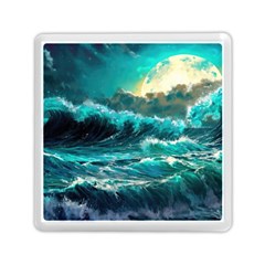 Tsunami Waves Ocean Sea Nautical Nature Water 5 Memory Card Reader (square) by Jancukart