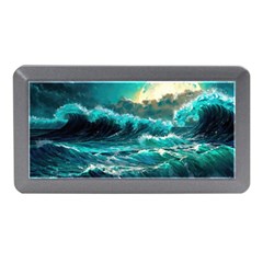 Tsunami Waves Ocean Sea Nautical Nature Water 5 Memory Card Reader (mini) by Jancukart