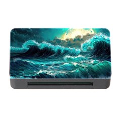 Tsunami Waves Ocean Sea Nautical Nature Water 5 Memory Card Reader With Cf by Jancukart