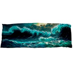 Tsunami Waves Ocean Sea Nautical Nature Water 5 Body Pillow Case Dakimakura (two Sides) by Jancukart