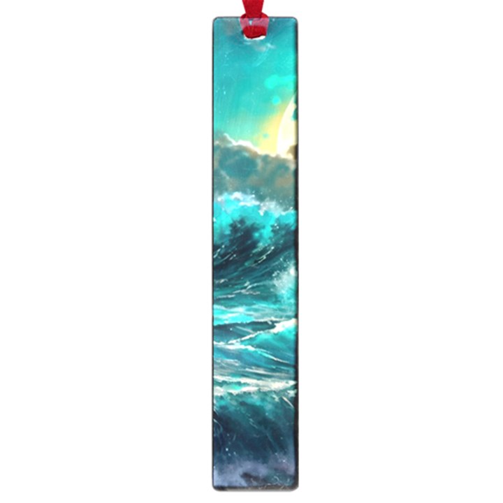 Tsunami Waves Ocean Sea Nautical Nature Water 5 Large Book Marks