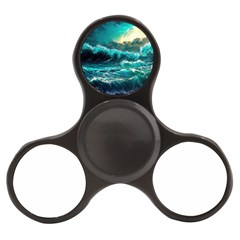 Tsunami Waves Ocean Sea Nautical Nature Water 5 Finger Spinner