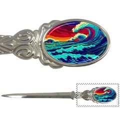 Tsunami Waves Ocean Sea Nautical Nature Water 9 Letter Opener by Jancukart