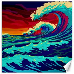 Tsunami Waves Ocean Sea Nautical Nature Water 9 Canvas 12  X 12 